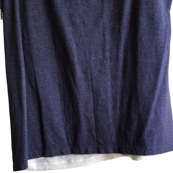 Appropriate Behavior Sleeveless Top Ruffled Front Tank Top Blue Size L (12/14 - Picture 5 of 8